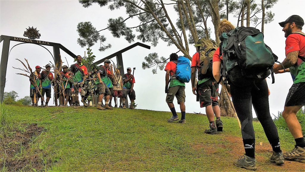 People Walking on the Kokoda Trek